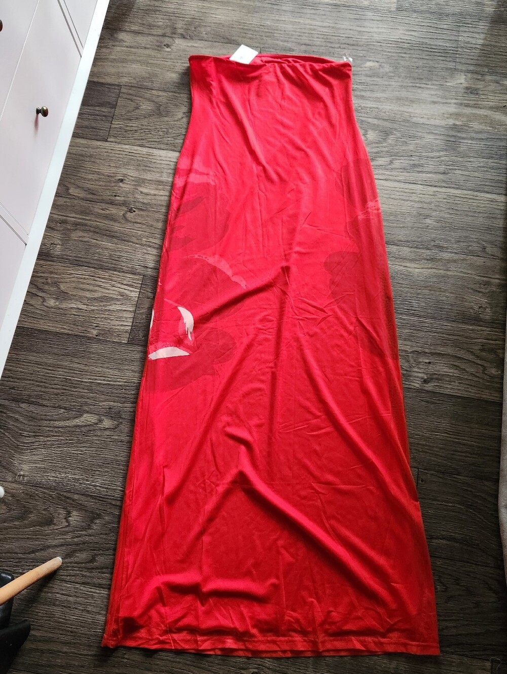 NWT Peppermayo Red Fabian Strapless Maxi Dress Size XL - Picture 8 of 8
